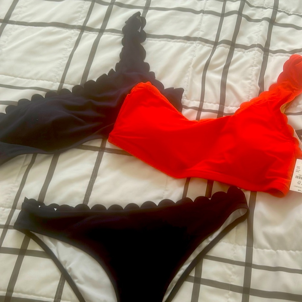 COPY - J crew & cusphe scalloped tops.